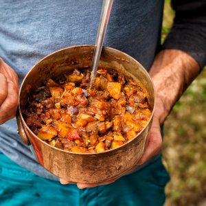 An image of Vegan Bombay potato and tomato curry