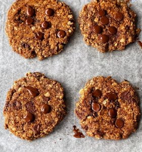 An image of Peanut butter chocolate chip cookies