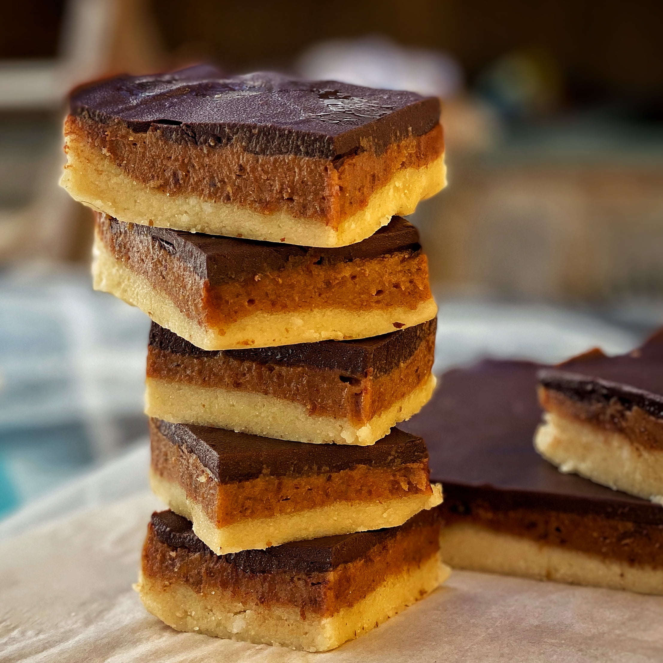 An image of Healthier caramel square