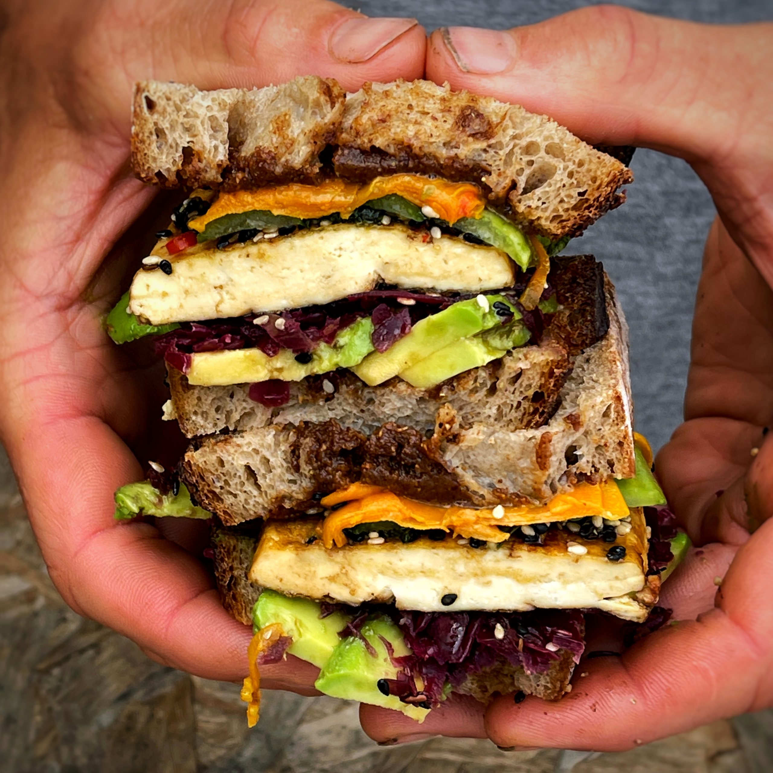 An image of 5 minute High protein healthy sandwich