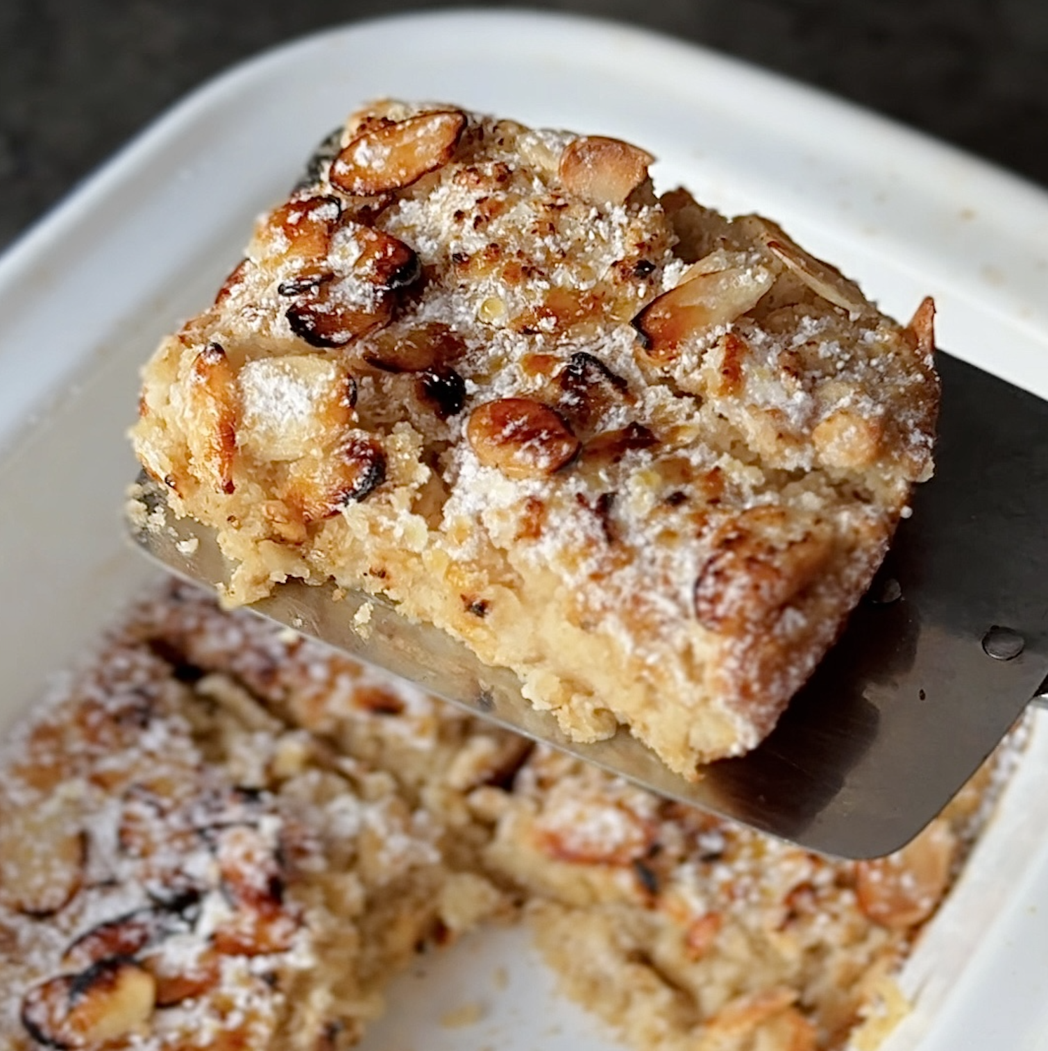 a photo of Almond Corissant Baked Oats