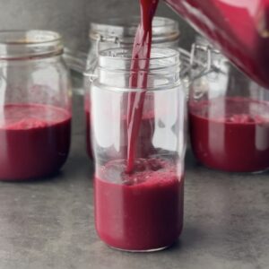 a photo of beetroot juice