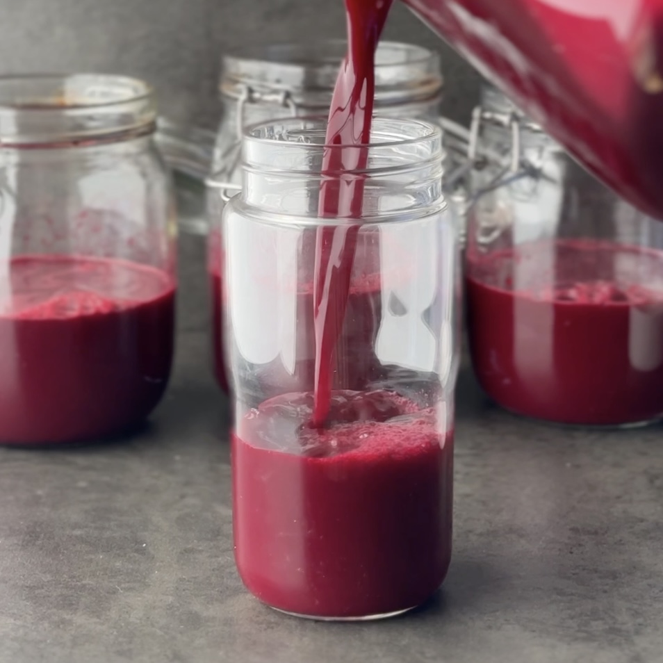 a photo of beetroot juice