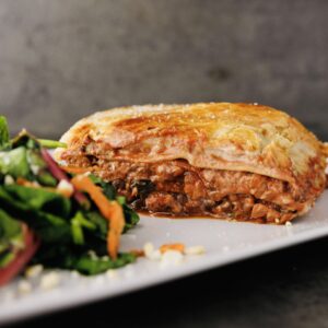 a photo of High-Protein Gluten-Free Lasagna with Tofu Sheets & Cashew Cream
