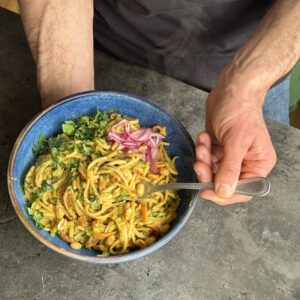 a photo of Creamy Peanut Spicy Noodles