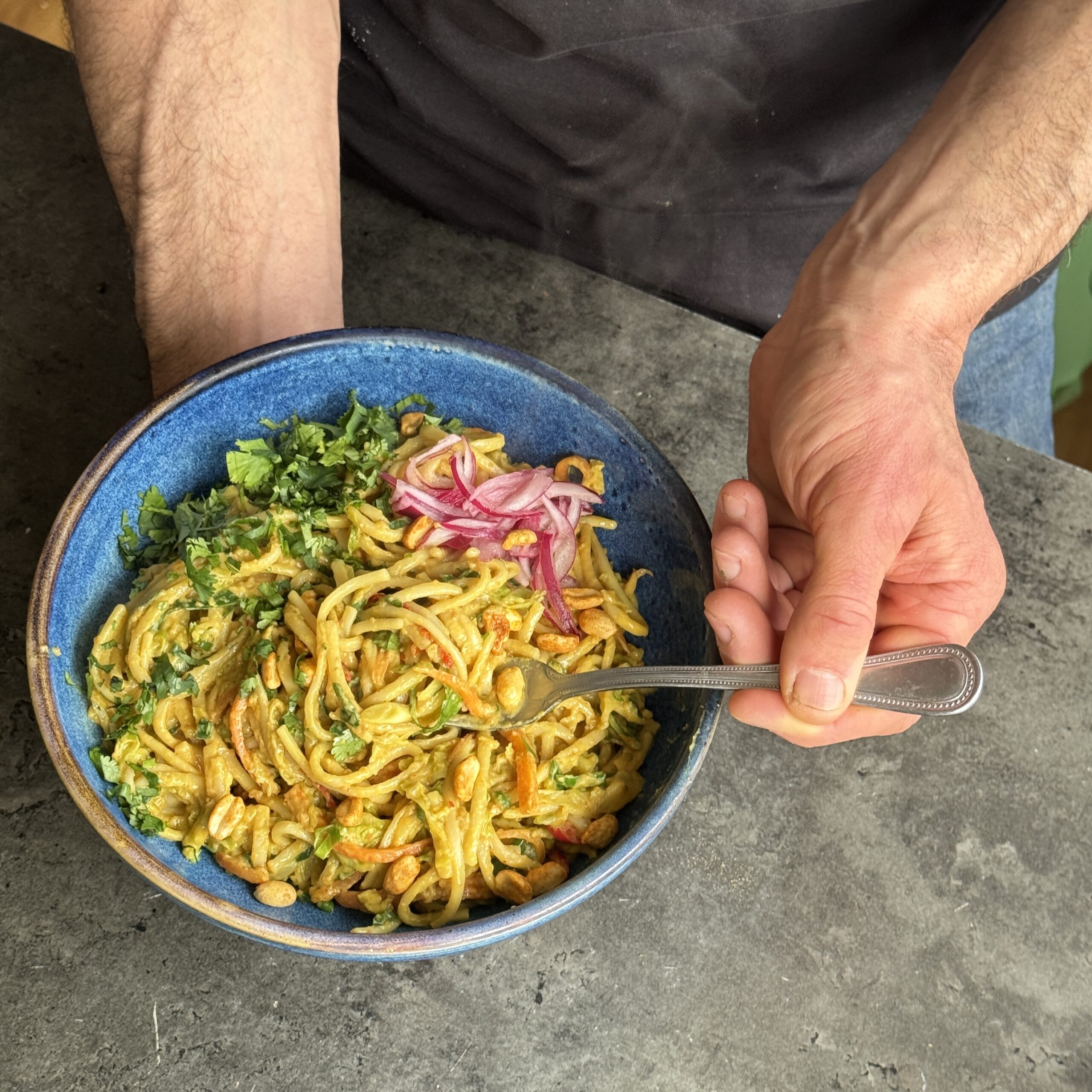 a photo of Creamy Peanut Spicy Noodles