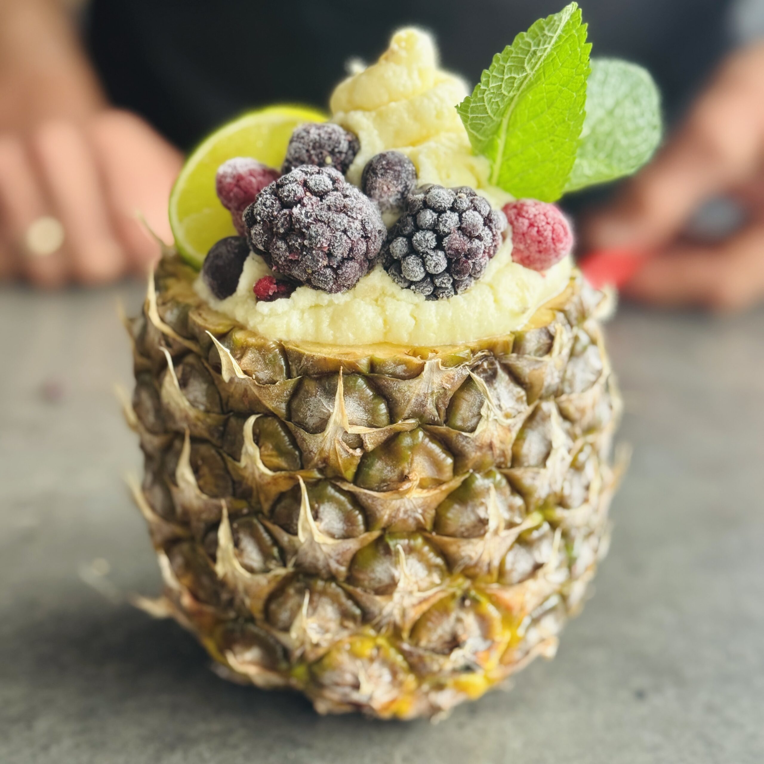 a photo of Piña Colada Pineapple & Coconut Cream Sorbet