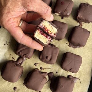 a photo of PB&J Frozen Yoghurt Bites